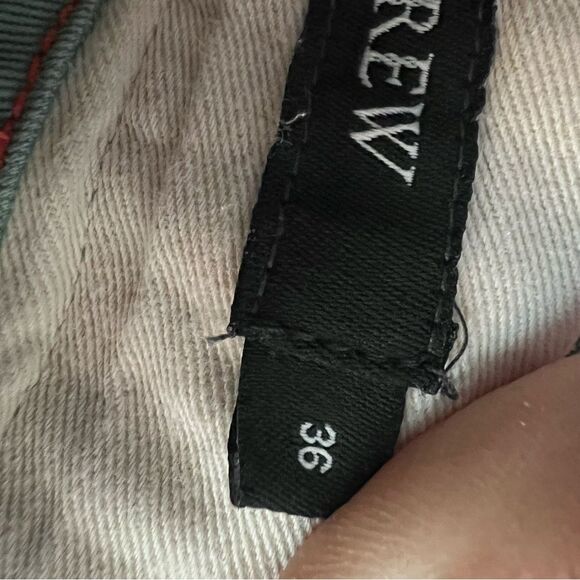 J. Crew Mens Chino Shorts Mid-Rise Golf Embroidered Flat Front Green Size 36 - Picture 10 of 10